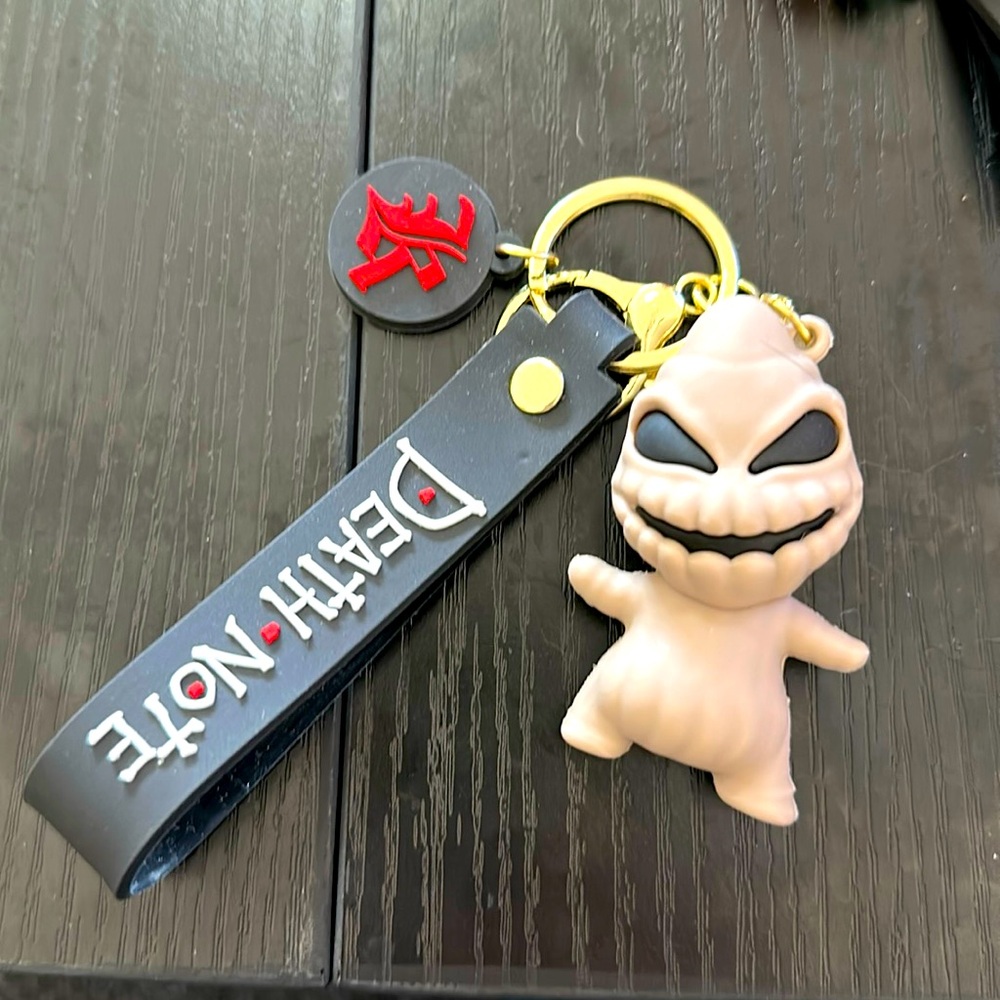 Disney Death note, Oogie boogie nightmare before xmas keychain silicone keychain